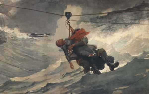 Winslow Homer The Life Line (mk44) oil painting image
